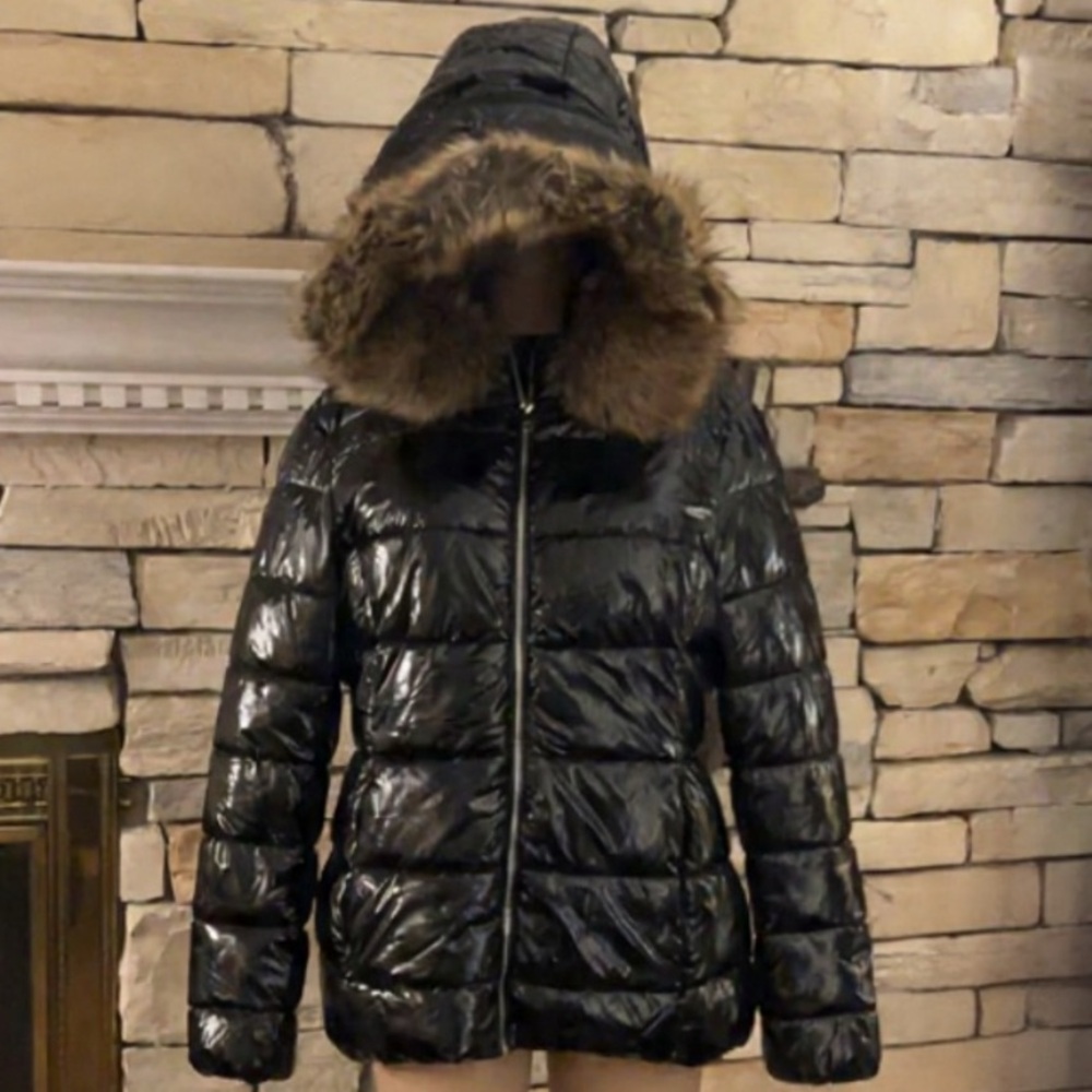 Black Jacket With Fur Hood